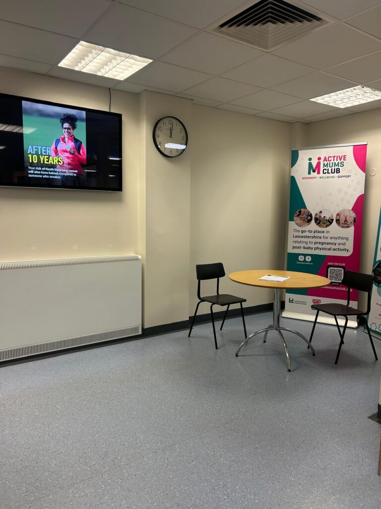 tv screen in the waiting room